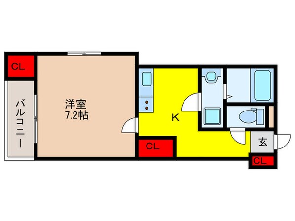 ヴィアソーレ茨木の物件間取画像